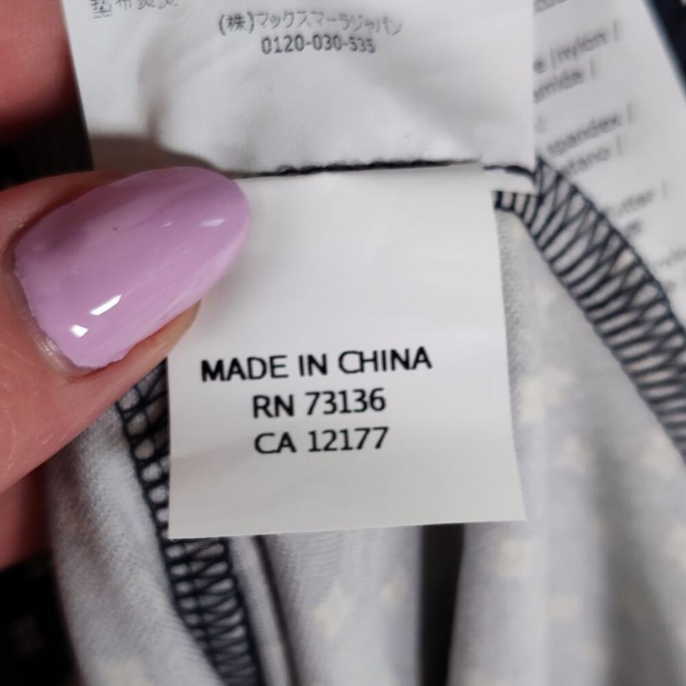 Weekend Max Mara NWT Navy Fit Flare Midi Dress Stretch Jersey Size S - Picture 13 of 16